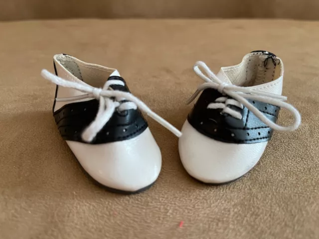 18" doll black white saddle shoes clothing American Girl compatible OG 18" doll black white saddle shoes clothing American Girl compatible OG