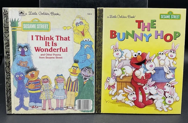 LITTLE GOLDEN BOOK Set Sesame Street I Think That It Is Wonderful ...