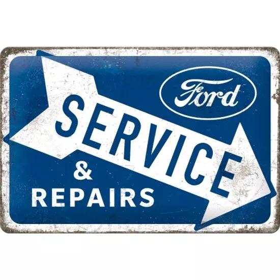 Ford Blechschild Werkstatt Repair Nostalgie Schild 30 cm Neu