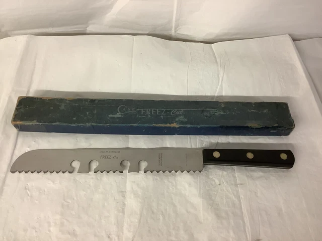 CASE XX Stainless FREEZ-CUT Frozen Food Kitchen Knife 10in Blade USA W/Box