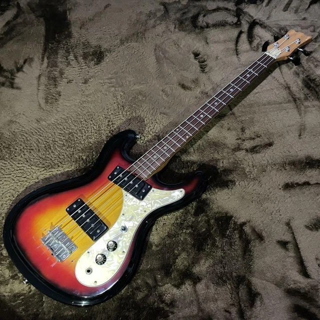 Electric Bass Guitar Aria Mosrite/Hi-Flyer Bass 1968 Vintage Well packed from Ja Electric Bass Guitar Aria Mosrite/Hi-Flyer Bass 1968 Vintage Well packed from Ja