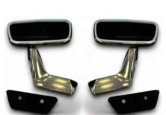 Exterior Mirror Chrome With Mirror Glass Set for Mercedes Benz W114 W115