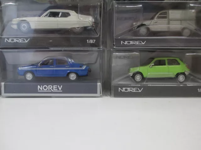 LOT de 13 Voitures Renault Peugeot Citroen Simca par NOREV HO au 1/87 3