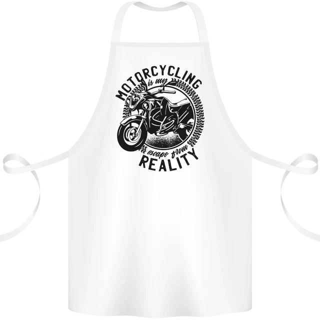 Motorcycling Motorbike Motorcycle Biker Cotton Apron 100% Organic