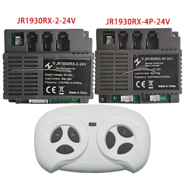 Récepteur JR1930RX-2-24V JR1930RX-4P-24V pour voiture électrique RC pour enfants, récepteur Bluetooth-RC de voiture électrique pour enfants (JR1930RX -2-24V Ensemble complet