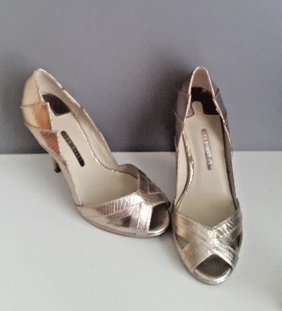 Ted baker hotsell gold shoes