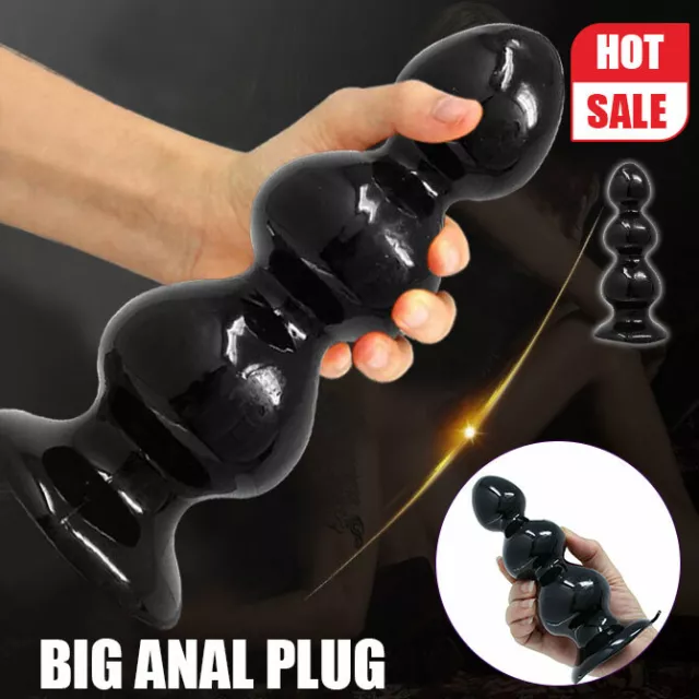 Extra-Big-Large-Jelly-Anal-Butt-Plug-Dildo-Suction-Cup-Sex-For Men-Women-Toy