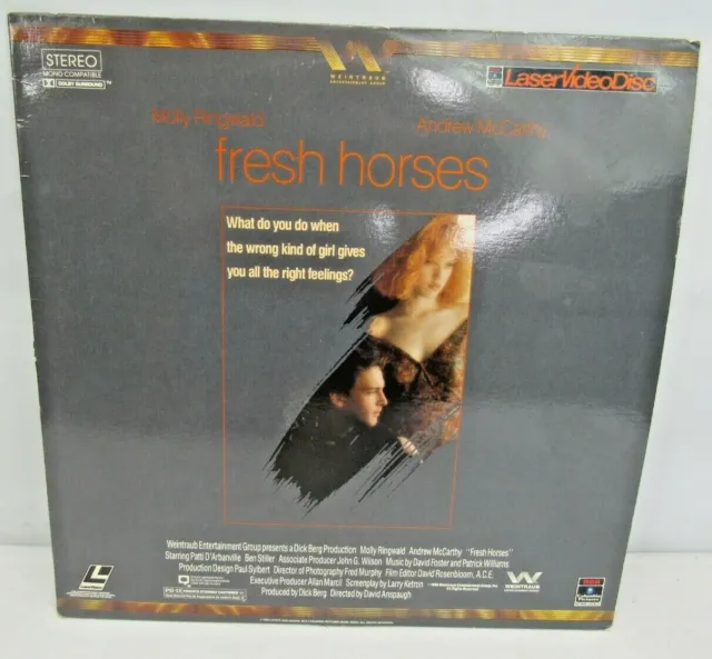 Fresh Horses Laserdisc Molly Ringwald LD RARE