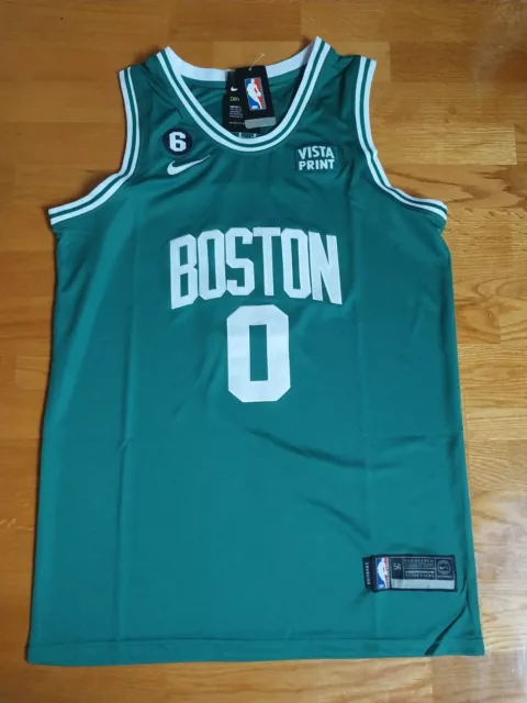 Jason Tatum #0 Boston Celtics Basketball Jerseys Green Size XXL