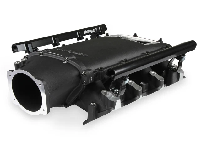 Holley EFI 300-682BK Holley LS3 Lo-Ram Manifold Kit Single Injector Front Fee...