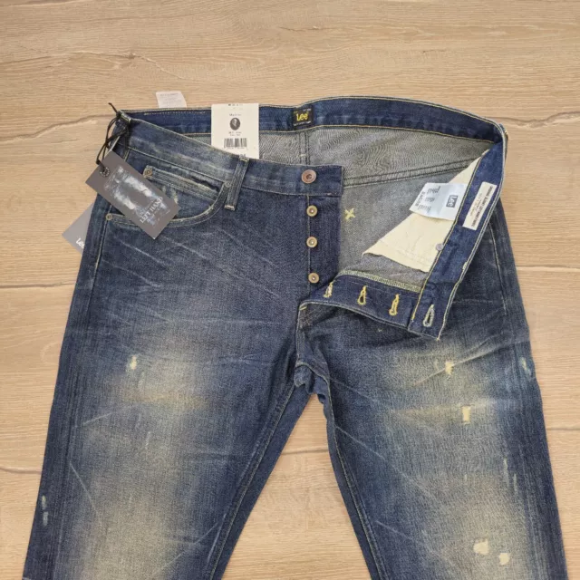 Lee Daren Regular Slim L706QBNI Left Hand Herren Jeans Hose DunkelBlau W33/L34