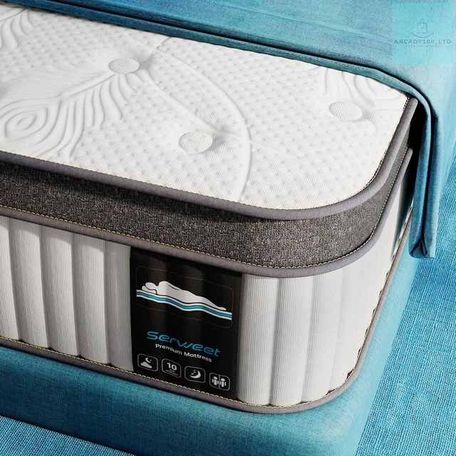 Serweet 3FT Memory Foam Hybrid 30cm Single Mattress - Heavier Coils for Durable