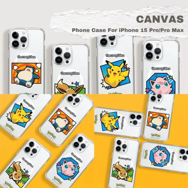 Thecoopidea Canvas Pokémon MagSafe Case For iPhone 15 Pro iPhone 15 Pro Max NEW