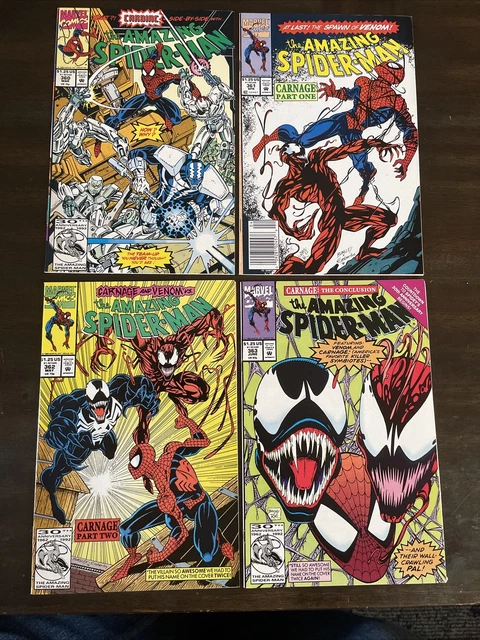 Amazing Spider-Man #360 361 362 363 1St All Carnage 1St Print Marvel Comics Nm-