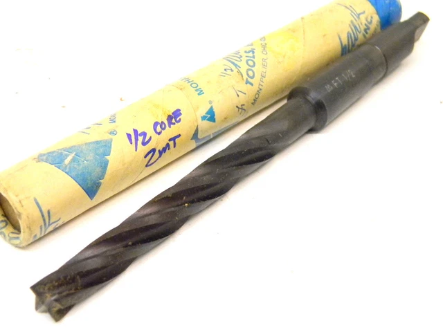 New Surplus Mohawk Usa Taper Shank 1/2" Core Twist Drill .500" 4-Flute #2Mt
