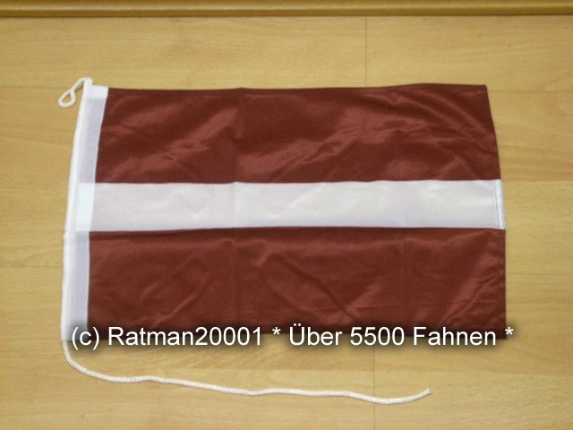 Fahne Flagge Lettland Bootsfahne Tischwimpel - 30 x 40 cm