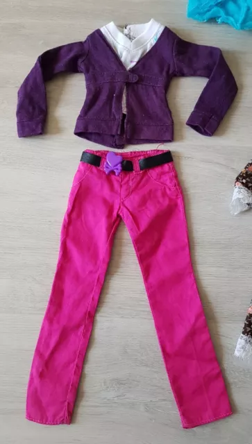 BAMBOLE MODA VESTITI PACCHETTO abito OUTFIT pantaloni TOP joblot RAGAZZE 2