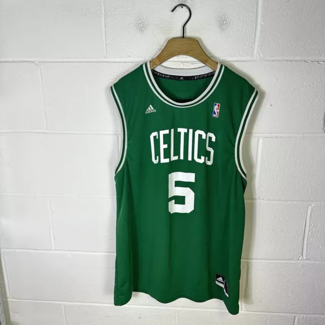Boston Celtics Jersey Mens Large Green Adidas #5 Russell Garnett NBA Basketball
