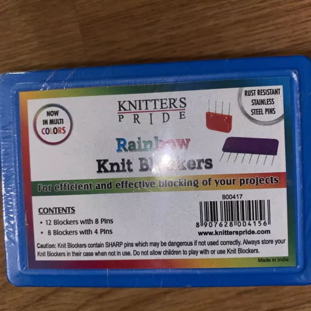 Knitter's Pride Rainbow Knit Blockers-Package Of 20 Sealed