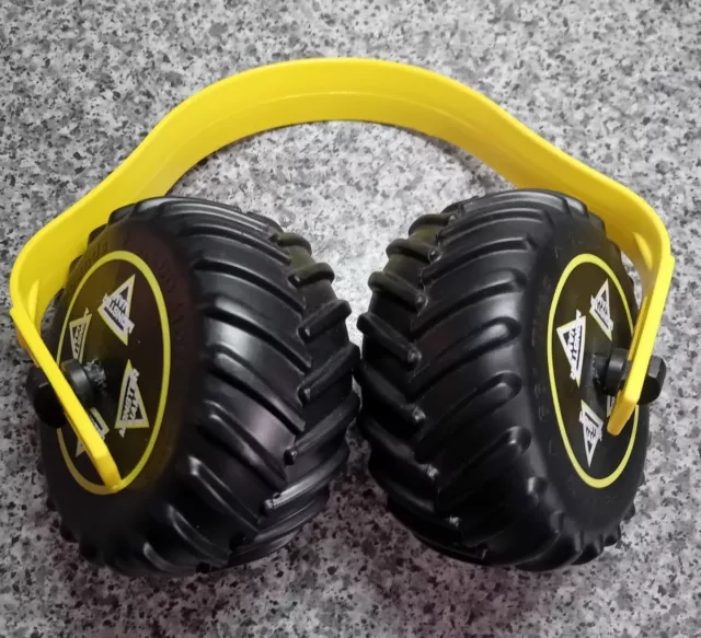 Monster Jam Mud Tire Kids Noise Canceling Ear Muffs Hearing Protection Yellow