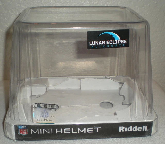 RIDDELL LUNAR NFL Mini Helmet Retail Display Case / Container /Empty