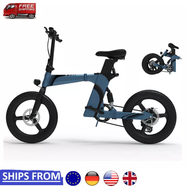 Electric Bicycle Foldable Electric Bikes W/Removable 36V 7.5AH Lithium Battery*2