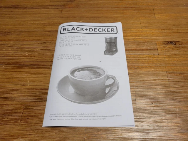 VTG BLACK & Decker Coffee Maker User Manual Instructions Guide ONLY DCM  Models $18.95 - PicClick
