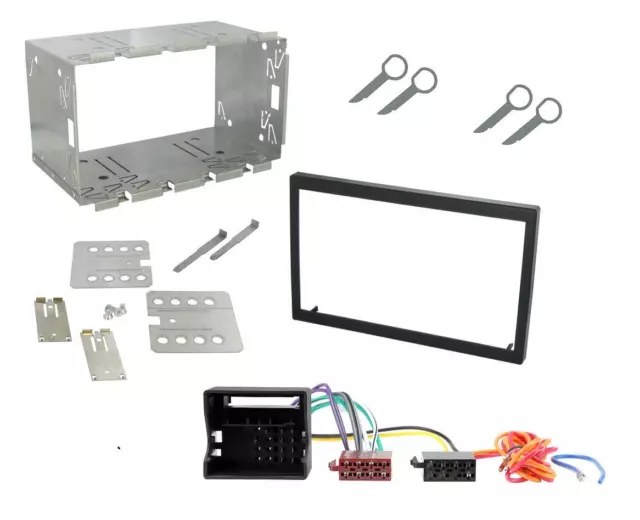 STEREO DOUBLE DIN Fascia Wiring Keys Cage Fitting Kit For VW Polo