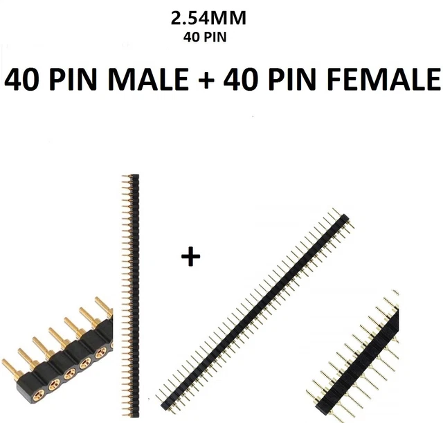 10PZ ZOCCOLO A BARRA FEMMINA STRISCIA DI PIN 4 POLI ALTI - Foto 9