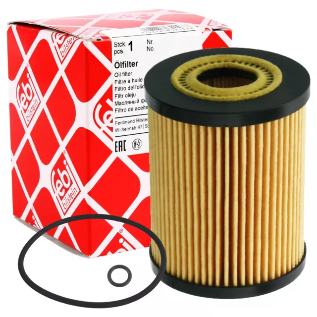 Febi Bilstein Ölfilter + 10 Liter 5W-30 Mannol Longlife Motoröl Mb 229.51 5W30 2