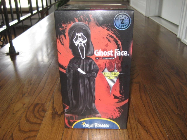 ROYAL BOBBLES GHOSTFACE SILVER MASK BOBBLEHEAD FIGURE ZAVVI Scream LE 600!