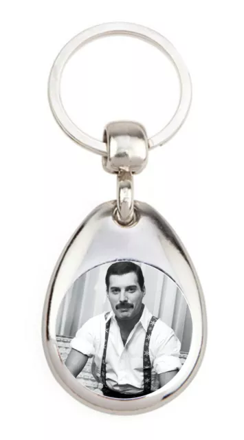 Freddie Mercury 1 Chanteur Rock Légende Porte clé en métal
