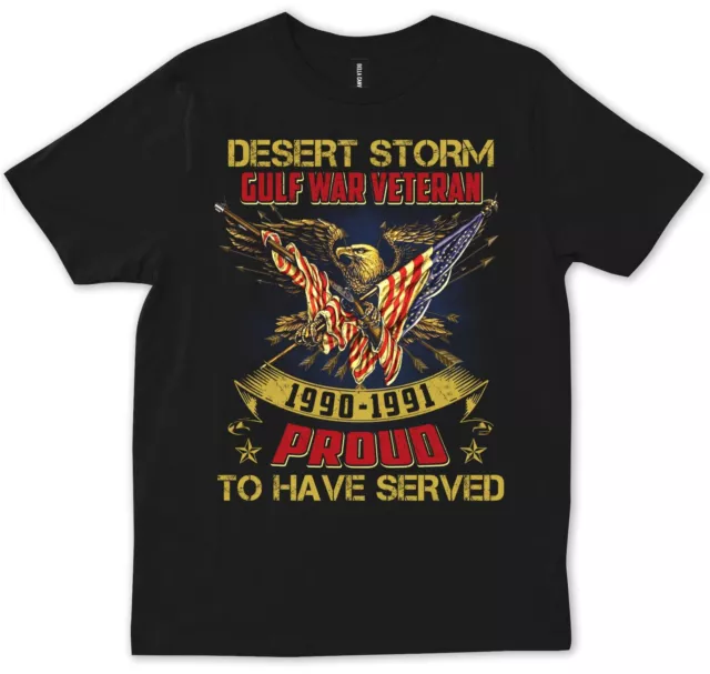 Desert Storm Gulf War US Military Patriotic Tee Veterans Day Independence Gift T