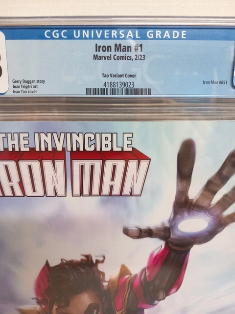 RARE INVINCIBLE IRON MAN #1 TAO VARIANT EDITION Marvel 2023 CGC 9.8 🔥🔥 6