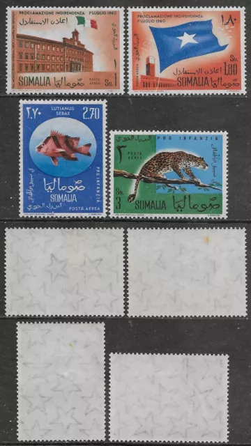 Somalia 1960-1962 Indipendenza Pro Infanzia Aerea serie complete integre MNH **