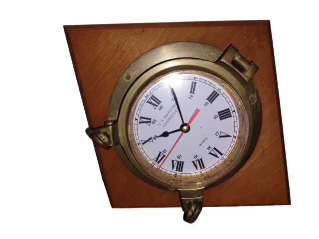 VINTAGE NICHOLSON SHEFFIELD nautical maritime clock $151.66 - PicClick AU