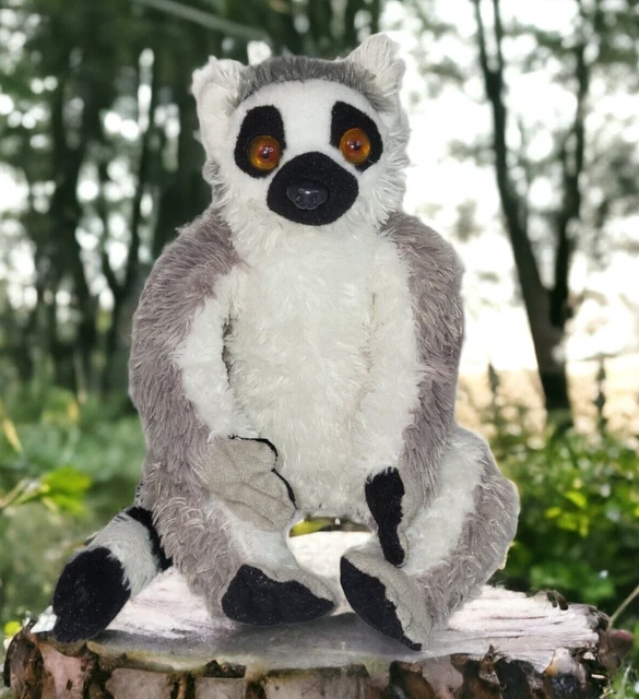 WILD REPUBLIC PLUSH Ring-Tailed Lemur Realistic Stuffed Animal 10948 12