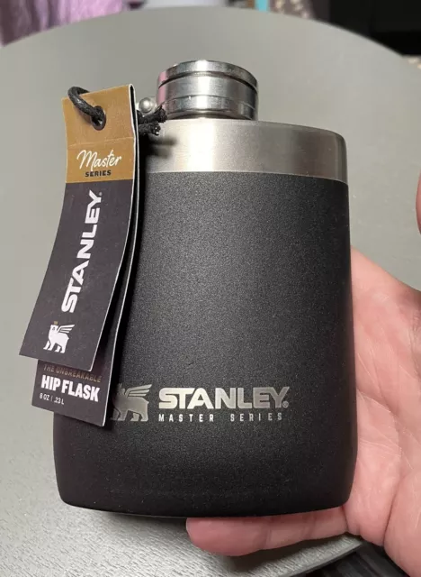 Stanley Master Series Hip Flask, Black 8oz.