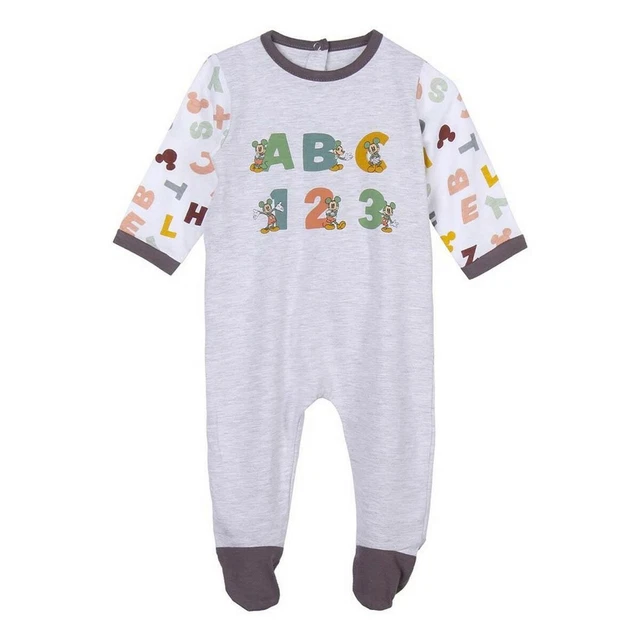 Langarm Strampelanzug Mickey Mouse Grau