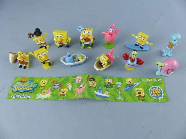 Série complète figurines type KINDER BOB L'EPONGE SPONGEBOB CANDY FUN lot 68