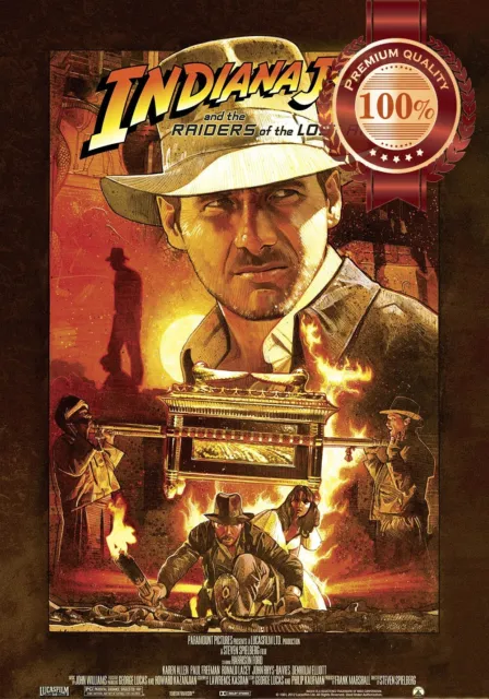 Indiana Jones Raiders Of The Lost Ark Original Movie Print Premium Poster