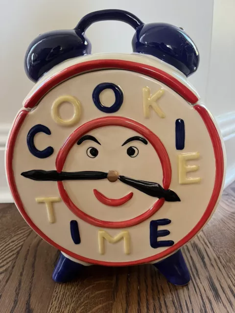 Vintage California Originals Cookie Time Alarm Clock Cookie Jar 860