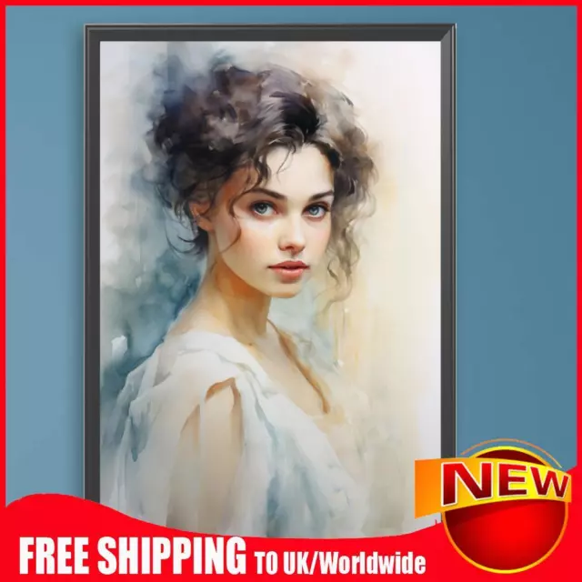 Paint By Numbers Kit On Canvas DIY Oil Art Girl Picture Home Wall Decor 40x60cm