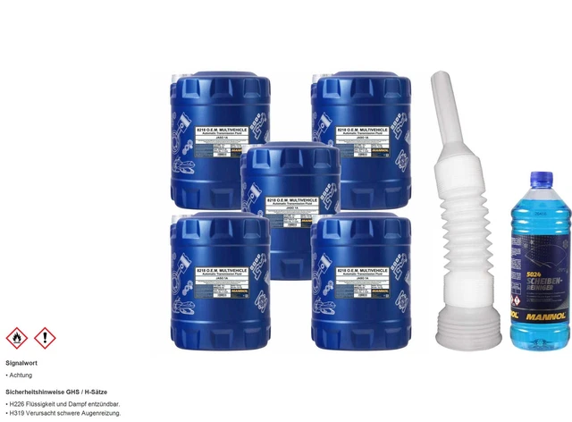 50L mannol 8218 Multi Véhicules Jws Huile de Transmission Automatique Jaso 1A