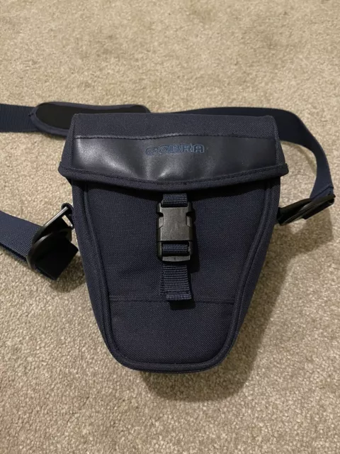 Cobra Blue Camera Bag Small Shoulder Carry Case Luggage Travel Protective