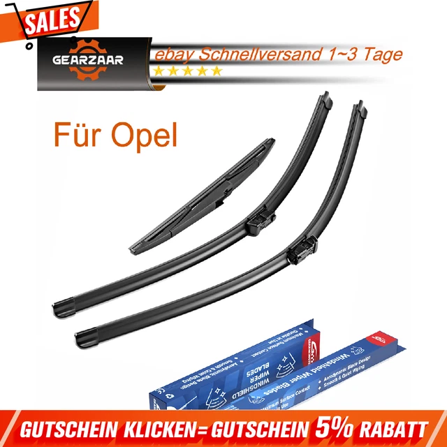 Scheibenwischer Set Für Ford KA 2008-2016 - Vorne & Hinten Komplettset