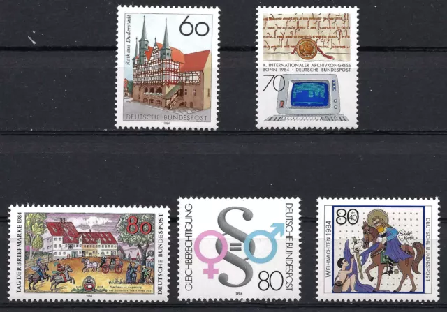 Bund / BRD 1984 Mi 1222 1224 1229 1230 1233   postfrisch