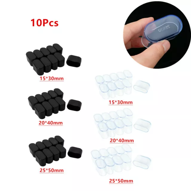 10Pcs_Oval Shape Furniture Foot Chair Leg End Caps Covers Tips Floor Protector