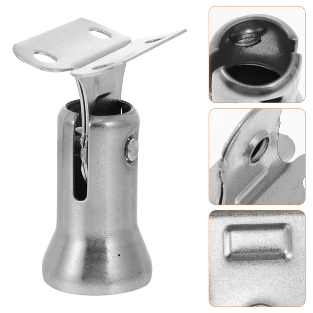 Soporte de barandilla de escalera montado en pared soporte de pasamanos plata acero inoxidable