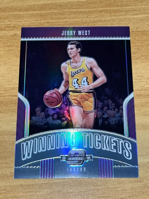 2018-19 Panini Contenders Optic Jerry West Winning Tickets Silver Prizm LAKERS
